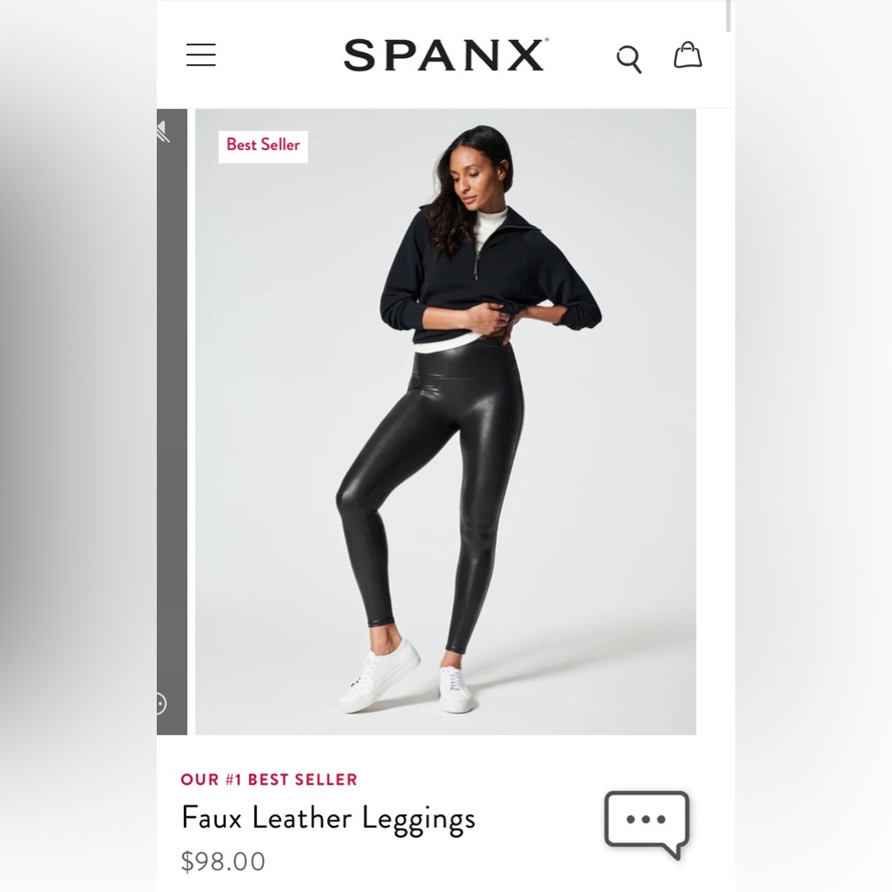 Spanx faux leather leggings